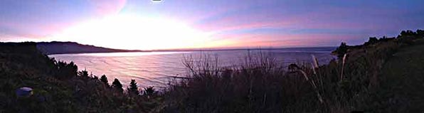 Sunrise last week shot with iPhone 5, panoramic setting