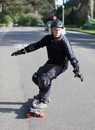 Lloyd Kahn skateboarding