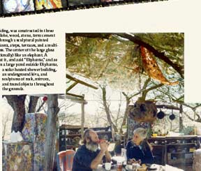 Mike and Leda in their outdoor (summertime) kitchen