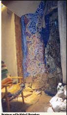 Painting on wall by Michael Glastonbury