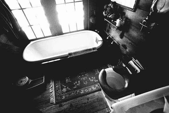 Bathtub was an abandoned horse trough in a neighbor's pasture.