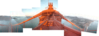 On left, Marin County; on right, San Francisco